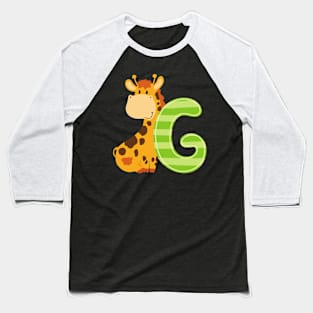 Animal alphabet G Baseball T-Shirt